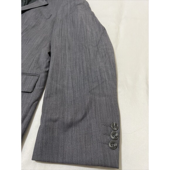 ALEXANDRE London Blazer Jacket Sport Coat Pure New Wool Gray Sz 44 L Saville Row - Picture 12 of 16